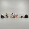 Schleich Tierfiguren-Set (9 Stück) – Panda, Pferd, Kuh, Affen und mehr