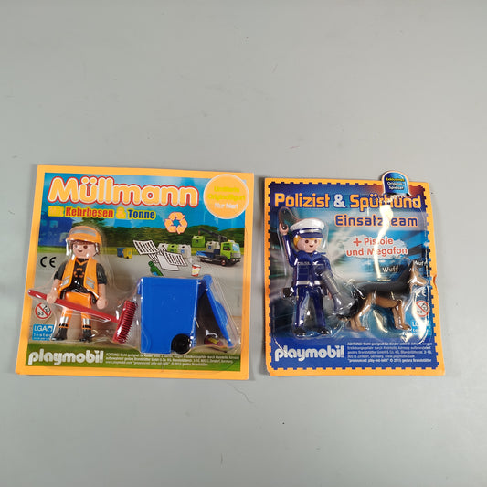 Playmobil Müllmann & Polizei-Einsatzteam – 2er Set (Neu & OVP)