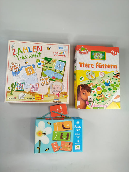  Lernspiel-Bundle - Zahlen, Tiere & Logik