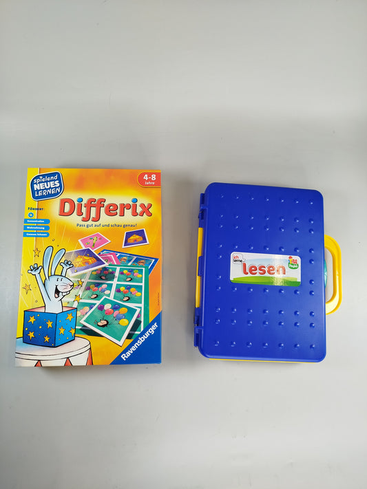 Ravensburger Lernspiel-Bundle: Differix & Lese-Spielkoffer