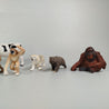 Schleich Tierfiguren-Set (9 Stück) – Panda, Pferd, Kuh, Affen und mehr