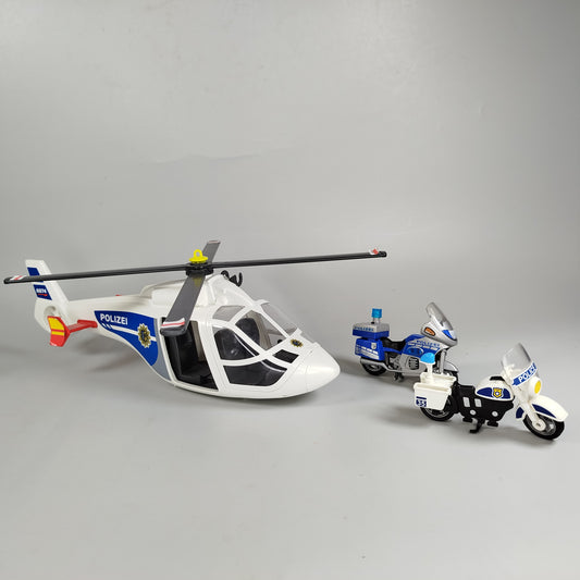 Playmobil Polizei-Set - Helikopter und Motorräder