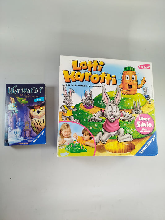  Brettspiel-Bundle: Lotti Karotti & Wer war’s?