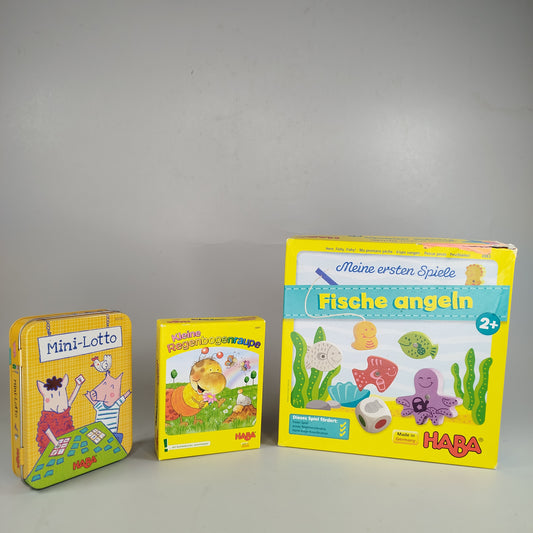 Haba Set aus Brett und Kartenspielen für Kinder