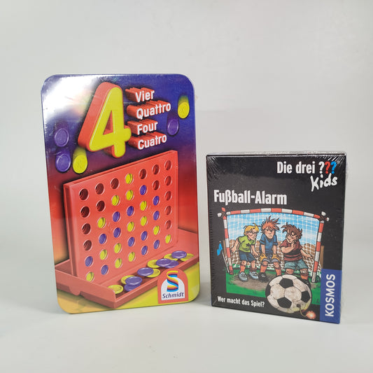  4 Gewinnt & Die drei ??? Kids – Fußball-Alarm Spiel-Set