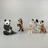 Schleich Tierfiguren-Set (9 Stück) – Panda, Pferd, Kuh, Affen und mehr