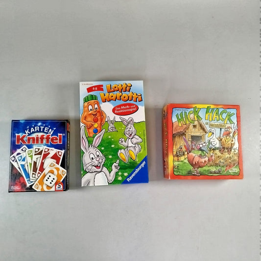  Brettspiel-Set - 3 Spiele