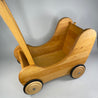 Verneuer Puppenwagen, Lauflernwagen Holz, Retrokissen, Babyborn Wintersack